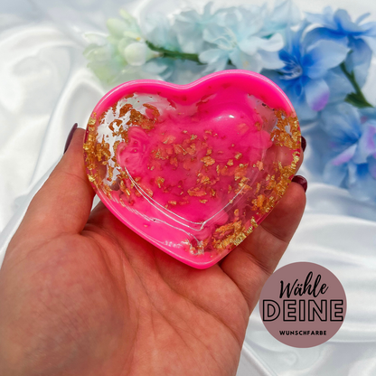 Schmuckschale "Herz" in deiner Wunschfarbe