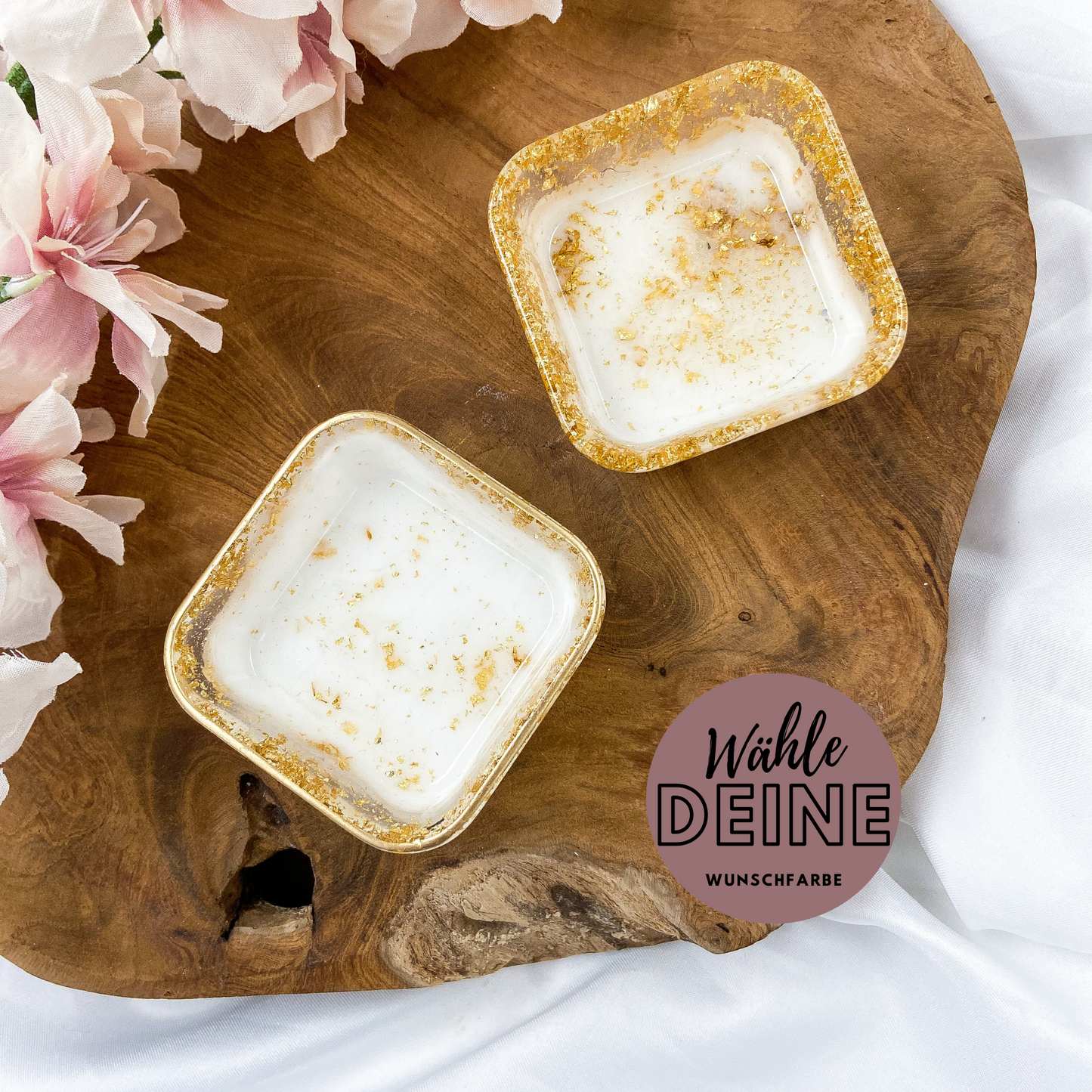 Kleines Schälchen aus Resin in deiner Wunschfarbe