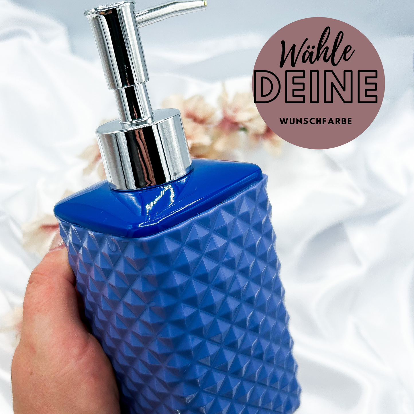 Zweifarbiger Seifenspender aus Resin