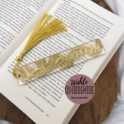 Personalisiertes Lesezeichen in deiner Wunschfarbe