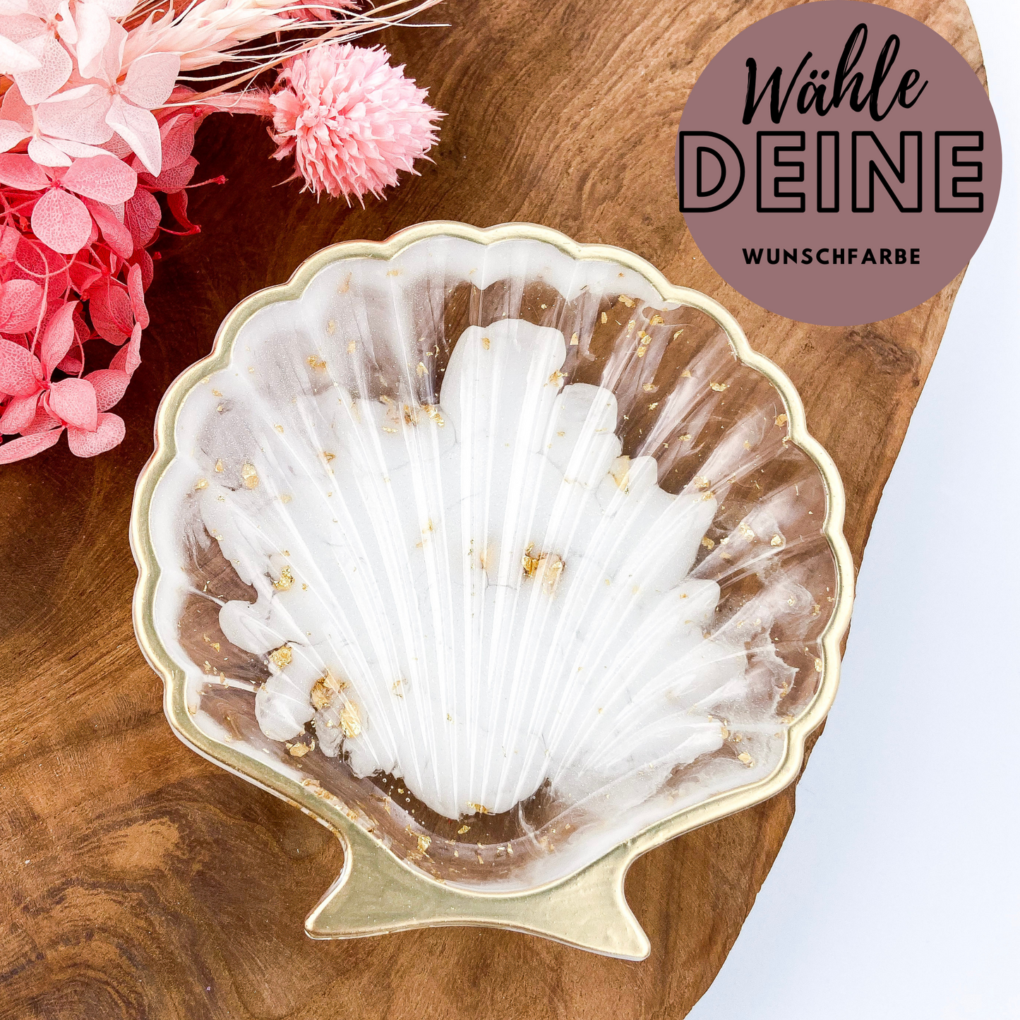 Seifenschale/Schmuckschale/ Schlüsselschale Muschel aus Resin