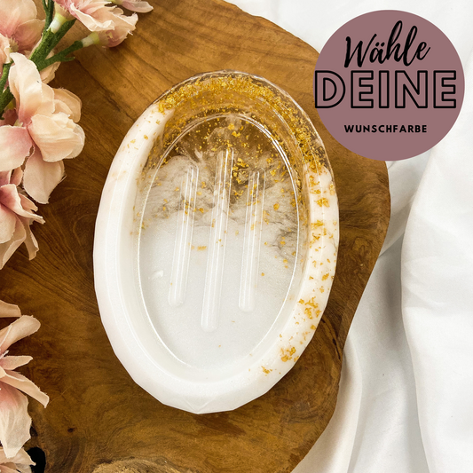 Seifenschale aus Resin in deiner Wunschfarbe