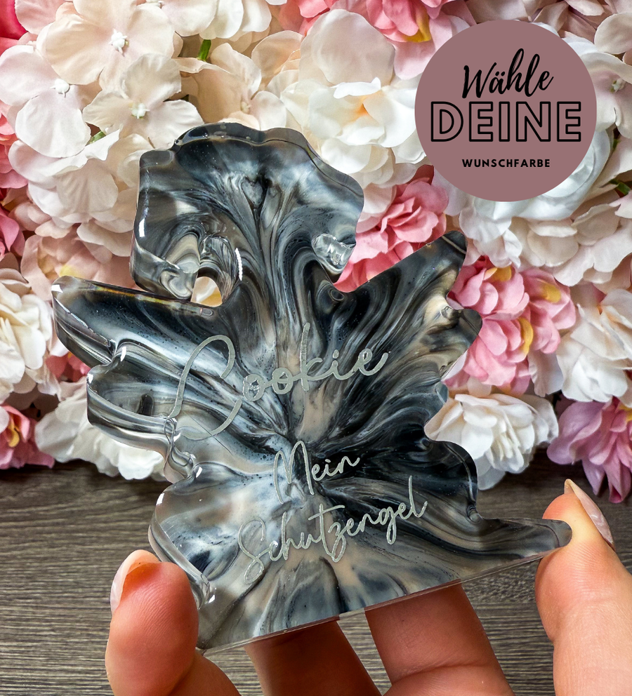 Personalisierbare 2D Hundefigur mit Flügeln (Groß)