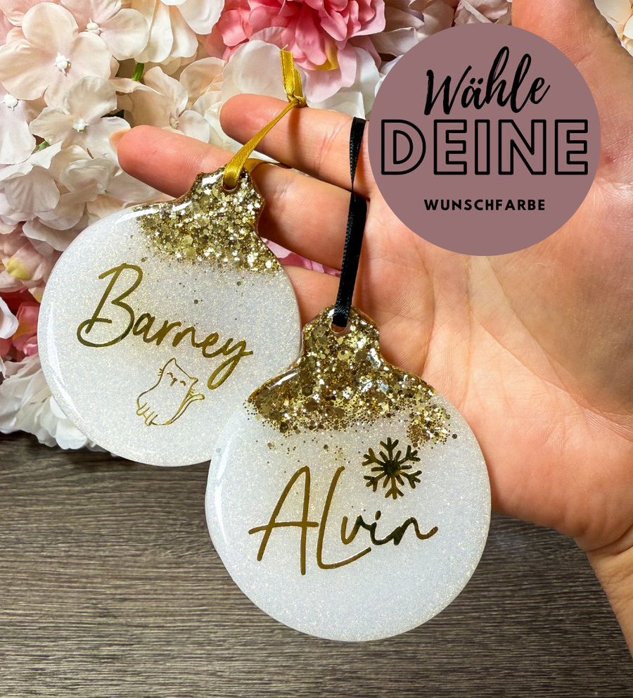 Tannenbaumschmuck mit Personalisierung